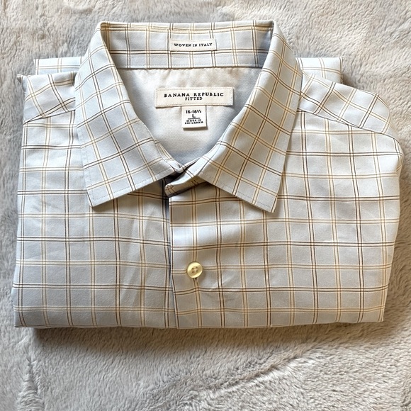 Banana Republic Fitted Dress Shirt - Picture 1 of 5